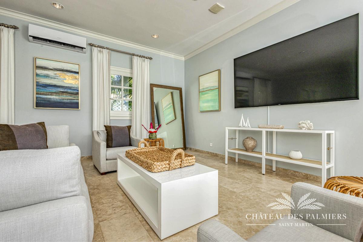 45.Location villa Chateau des Palmiers accés mer Terres Basses Saint Martin